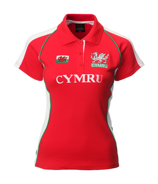 Ladies Fashion Cymru Rugby Shirt (Printed)