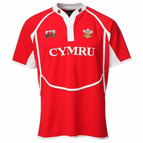 NEW MEN'S 'NEW COOLDRY' CYMRU WELSH FEATHERS/DRAGON COLLARED RUGBY T SHIRT